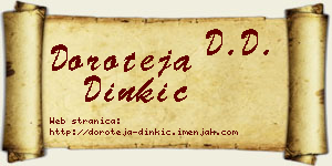 Doroteja Dinkić vizit kartica